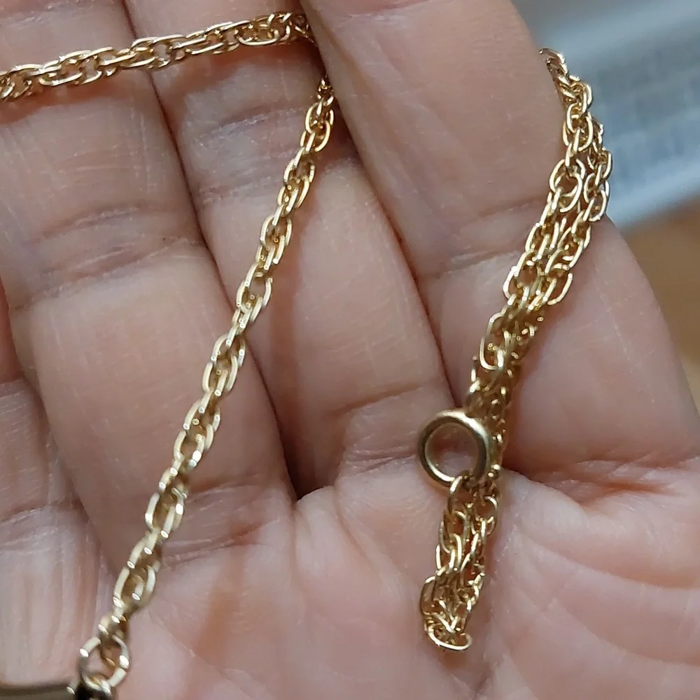 Celestial Galactic Star Pendant High Gloss Gold Tone Choker Necklace - Picture 5 of 5